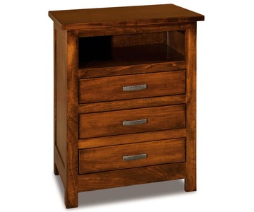 JRF-029 3 Drawer Nightstand With Opening