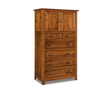 JRF-039 Chest Armoire; 6 Drawer, 2 Door
