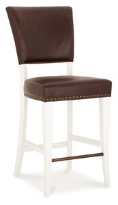 Stool - Rustic Espresso Faux Leather