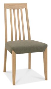 Slat Back Chair - Black Gold Fabric