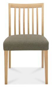 Low Slat Back Chair - Black Gold Fabric