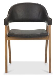 Upholstered Arm Chair - Azure Velvet