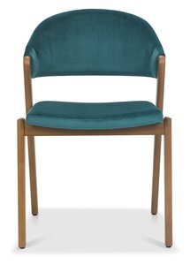 Upholstered Chair - Azure Velvet