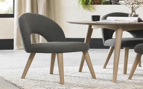 Upholstered Chair - Cold Steel Fabric