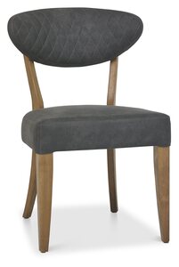 Upholstered Chair - Dark Grey Fabric