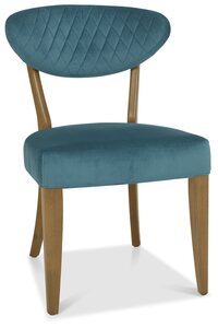 Upholstered Chair - Azure Velvet