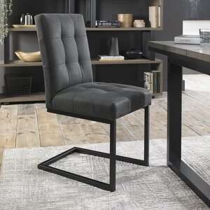Cantilever Chair - Dark Grey Fabric