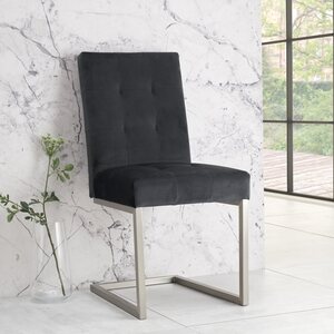 Upholstered Cantilever Chair - Harvest Pumpkin Velvet