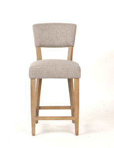 HOLLYSTOOL - HOLLY TAUPE FABRIC DINING STOOL(S.H. 67cm)