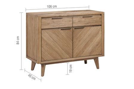 Willis & Gambier Sorrento SOR2SBELM 2 Door Sideboard