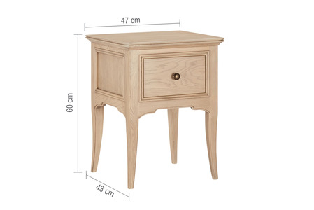 Willis & Gambier Toulon 1 Drawer Bedside Table