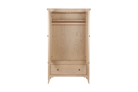 Willis & Gambier Toulon 2 Door 1 Drawer Wardrobe with Mirror