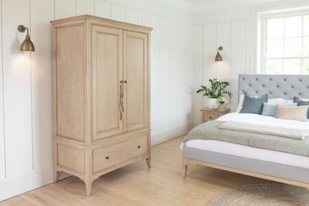 Willis & Gambier Toulon 2 Door 1 Drawer Wardrobe with Mirror