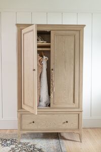 Willis & Gambier Toulon 2 Door 1 Drawer Wardrobe with Mirror
