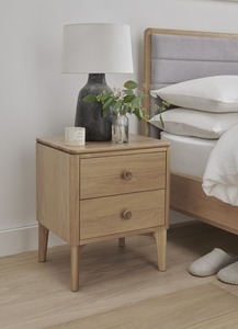 Had-410-NA Bedside Table - Oak Natural