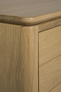 Had-410-NA Bedside Table - Oak Natural