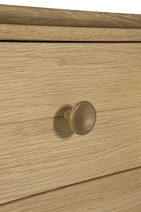 Had-411-NA 5dr Medium Chest - Oak Natural