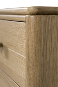 Had-411-NA 5dr Medium Chest - Oak Natural