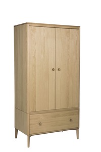 Had-422-NA 2dr Wardrobe - Oak Natural