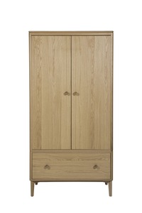 Had-422-NA 2dr Wardrobe - Oak Natural