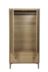 Had-422-NA 2dr Wardrobe - Oak Natural