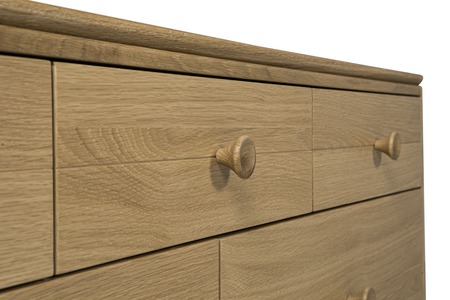 Had-413-NA 7dr Wide Chest - Oak Natural