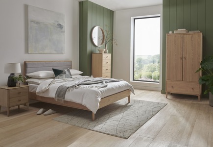 Had-422-NA 2dr Wardrobe - Oak Natural
