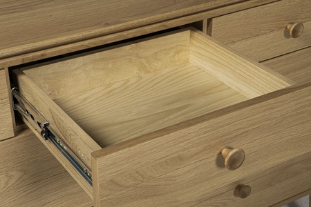 Had-413-NA 7dr Wide Chest - Oak Natural
