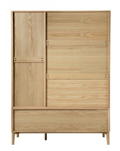 Had-423-NA 3dr Wardrobe - Oak Natural