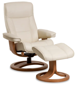 NC21LF44SA Chair Large W/Footstool Ring Base