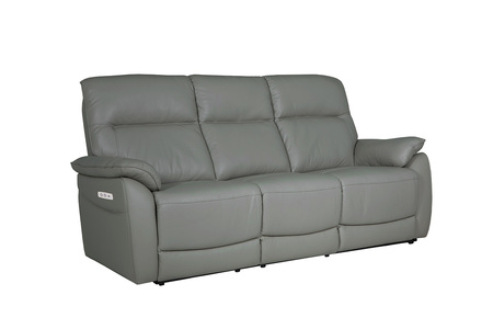 Ner-353-ST 3 Seater Electric Recliner - Steel