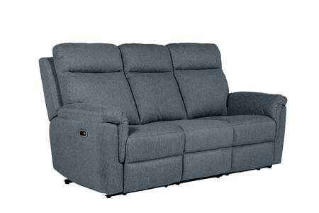 Bow-353-AZ 3 Seater Electric Recliner Sofa - Azul