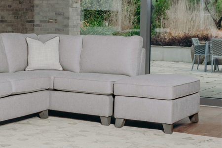 Ctl-306-LTGY Ottoman - Light Grey