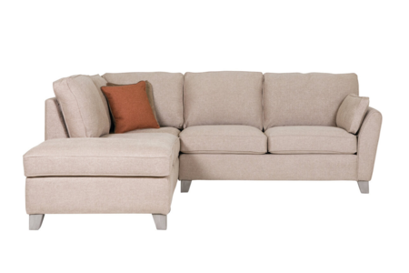 Ctl-307-BT LHF Corner Group Fixed - Biscuit (LHF) (2 Scatter Cushions)