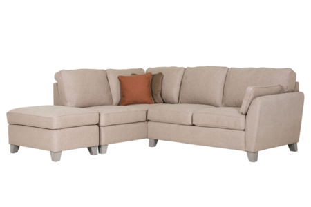 Ctl-307-BT LHF Corner Group Fixed - Biscuit (LHF) (2 Scatter Cushions)