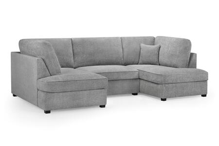 Boucle U Shape Corner Sofa
