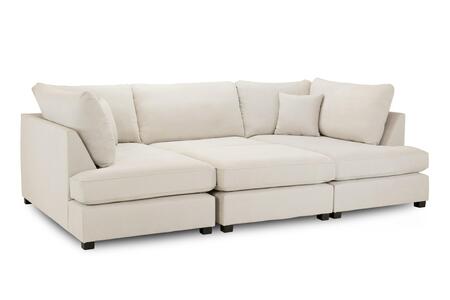 Boucle U Shape Corner Sofa