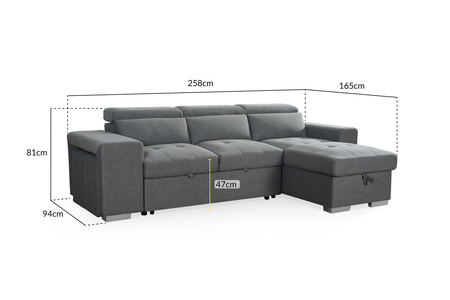 Sofabed Universal Corner