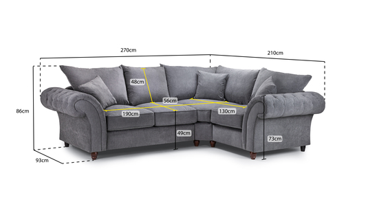 Right Handed Corner Sofa