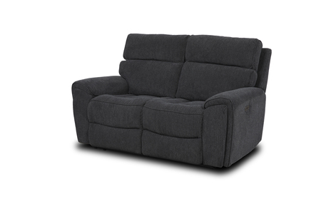 2 Seater - Black Lay-Z Boy Style