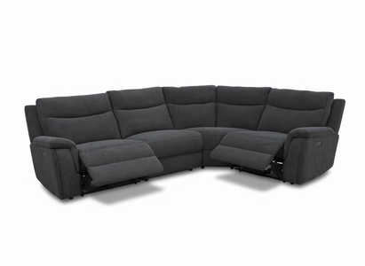 2 Corner 1 - Black Lay-Z Boy Style